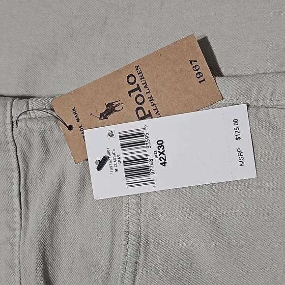 Polo Ralph Lauren Varick Slim Straight Jeans Size 42x30 NWT - Picture 5 of 9